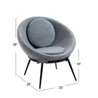 Poltrona accent a forma di ciotola