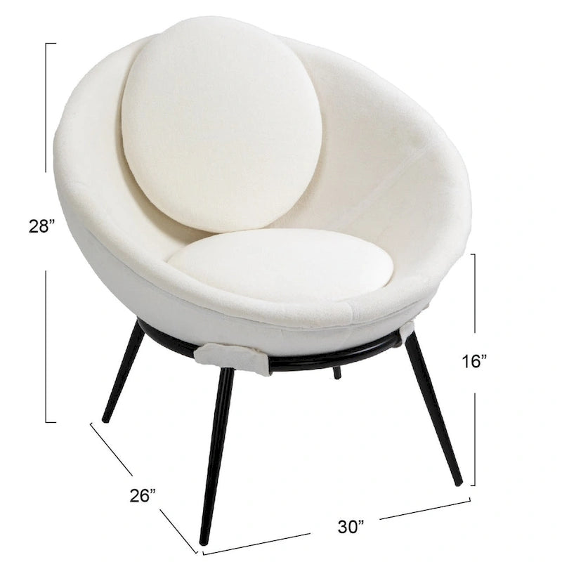 Poltrona accent a forma di ciotola
