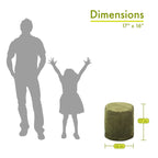 Pouf ottomano da interni 40,6 cm L x 40,6 cm P x 43,2 cm H