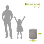 Pouf ottomano da interni 40,6 cm L x 40,6 cm P x 43,2 cm H