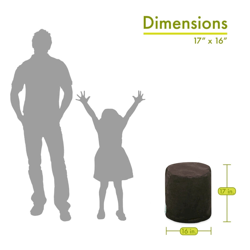 Pouf ottomano da interni 40,6 cm L x 40,6 cm P x 43,2 cm H