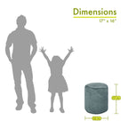 Pouf ottomano da interni 40,6 cm L x 40,6 cm P x 43,2 cm H