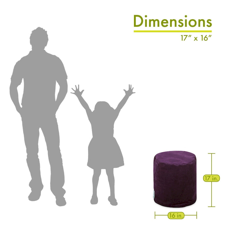 Pouf ottomano da interni 40,6 cm L x 40,6 cm P x 43,2 cm H