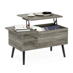 Tavolino trasformabile in legno con gambe in legno