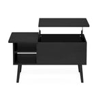 Tavolino trasformabile in legno con gambe in legno