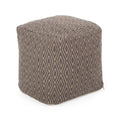 Pouf cubo in cotone lavorato a mano