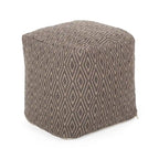 Pouf cubo in cotone lavorato a mano