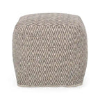 Pouf cubo in cotone lavorato a mano