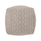 Pouf cubo in cotone lavorato a mano
