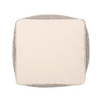 Pouf cubo in cotone lavorato a mano