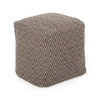 Pouf cubo in cotone lavorato a mano
