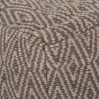 Pouf cubo in cotone lavorato a mano