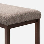 Panca imbottita con tessuto Bouclé