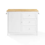 Isola/Carrello da Cucina con Piano in Legno - 45,7 cm P x 106,7 cm L x 95,3 cm H