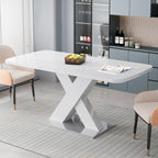 Tavolo da pranzo quadrato allungabile con gambe a X