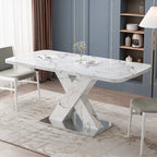 Tavolo da pranzo quadrato allungabile con gambe a X
