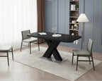 Tavolo da pranzo quadrato allungabile con gambe a X
