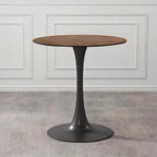 Tavolo da pranzo rotondo da 31,5" con piano in MDF e base a piedistallo