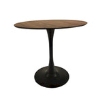 Tavolo da pranzo rotondo da 31,5" con piano in MDF e base a piedistallo