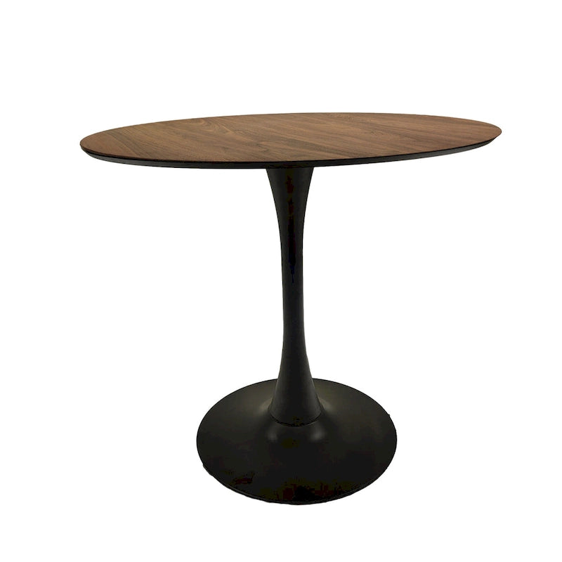 Tavolo da pranzo rotondo da 31,5" con piano in MDF e base a piedistallo