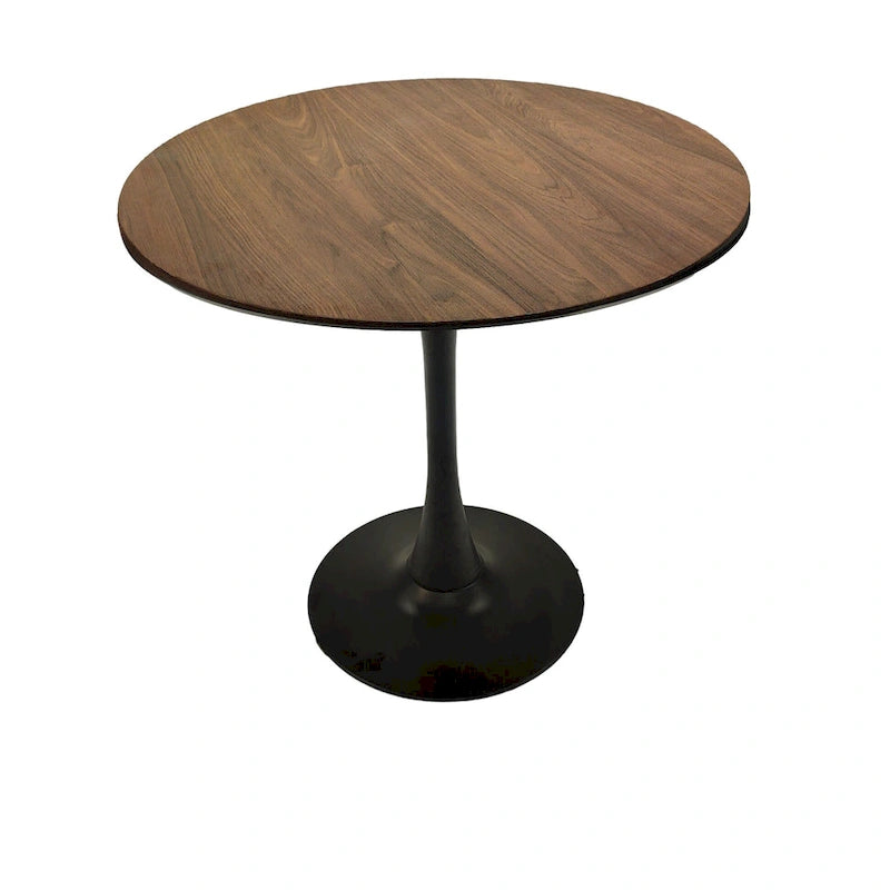 Tavolo da pranzo rotondo da 31,5" con piano in MDF e base a piedistallo