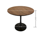 Tavolo da pranzo rotondo da 31,5" con piano in MDF e base a piedistallo