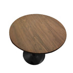 Tavolo da pranzo rotondo da 31,5" con piano in MDF e base a piedistallo