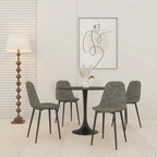 Tavolo da pranzo rotondo da 31,5" con piano in MDF e base a piedistallo