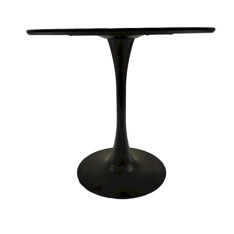 Tavolo da pranzo rotondo da 31,5" con piano in MDF e base a piedistallo