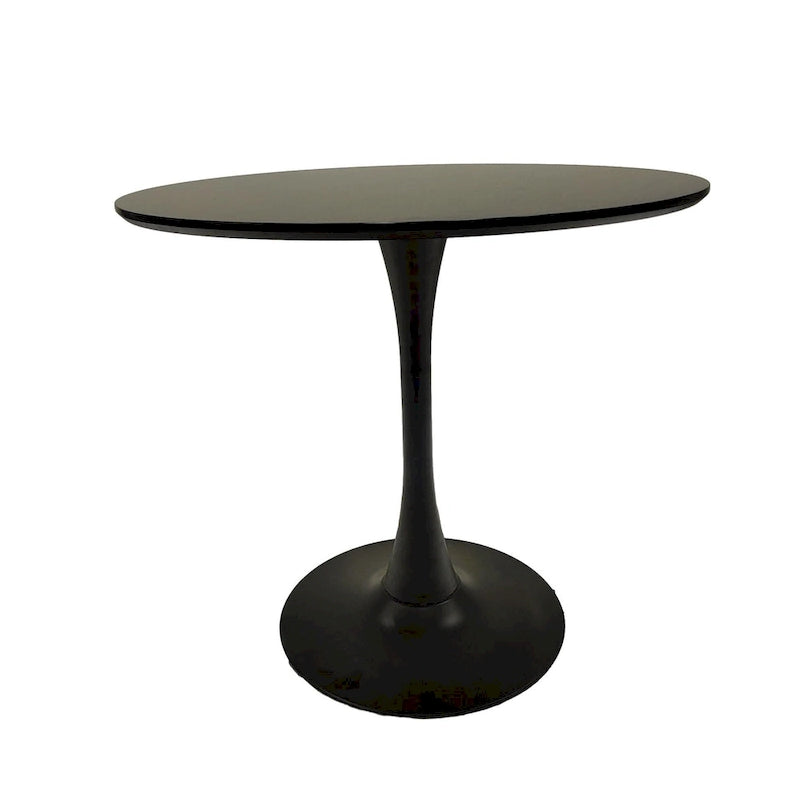 Tavolo da pranzo rotondo da 31,5" con piano in MDF e base a piedistallo