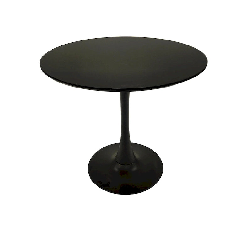 Tavolo da pranzo rotondo da 31,5" con piano in MDF e base a piedistallo