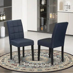 East West Furniture Austin Parson Dining Chairs, Set of 2 (Color & Fabric Options)