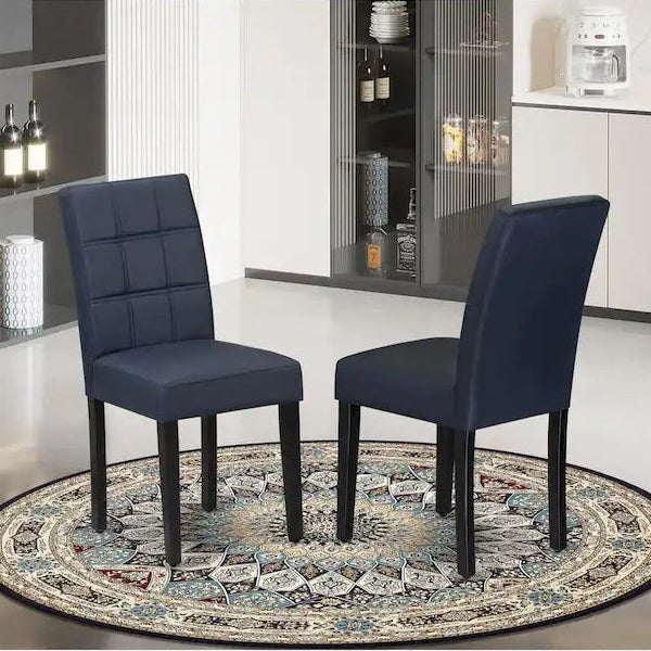 East West Furniture Austin Parson Dining Chairs, Set of 2 (Color & Fabric Options)
