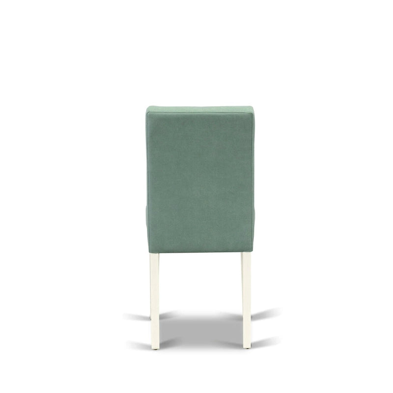 Sedie da pranzo Parson, set da 2 – Imbottite con bottoni, disponibili in diversi colori
