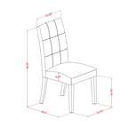 Sedie da pranzo Parson, set da 2 – Imbottite con bottoni, disponibili in diversi colori