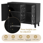 Credenza a buffet a specchio a 3 ante