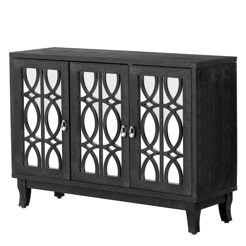 Credenza a buffet a specchio a 3 ante