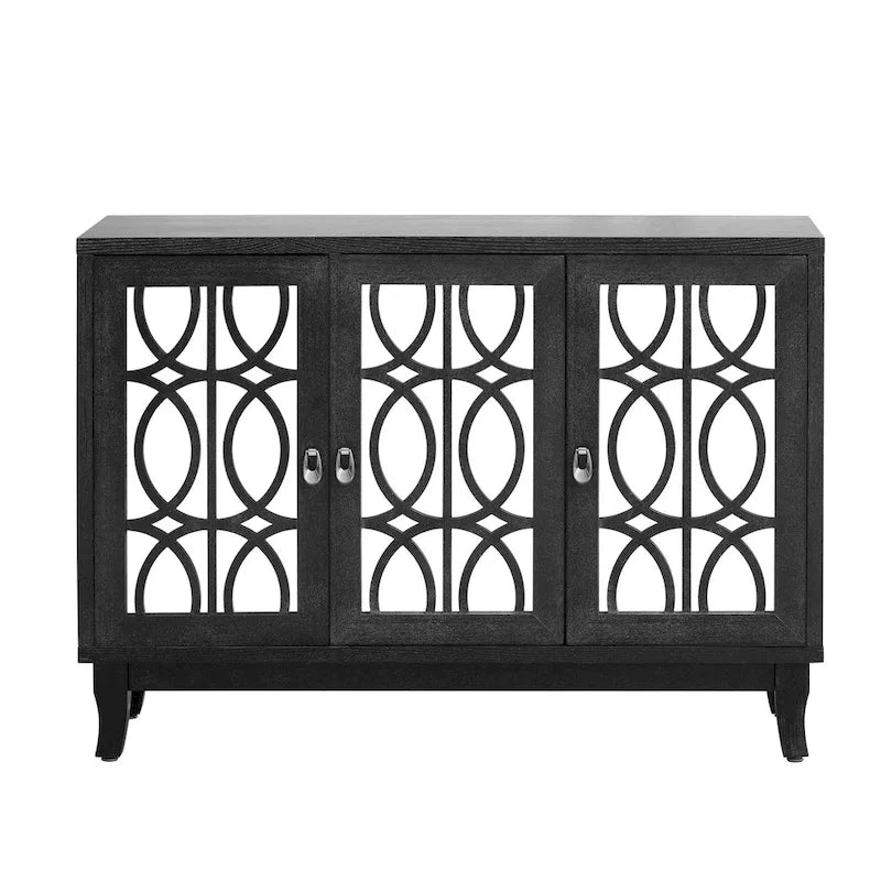 Credenza a buffet a specchio a 3 ante