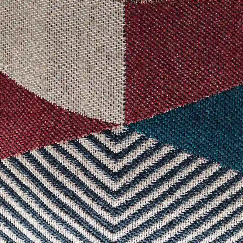 Pouf poggiapiedi quadrato da interni/esterni 18 x 18 x 18