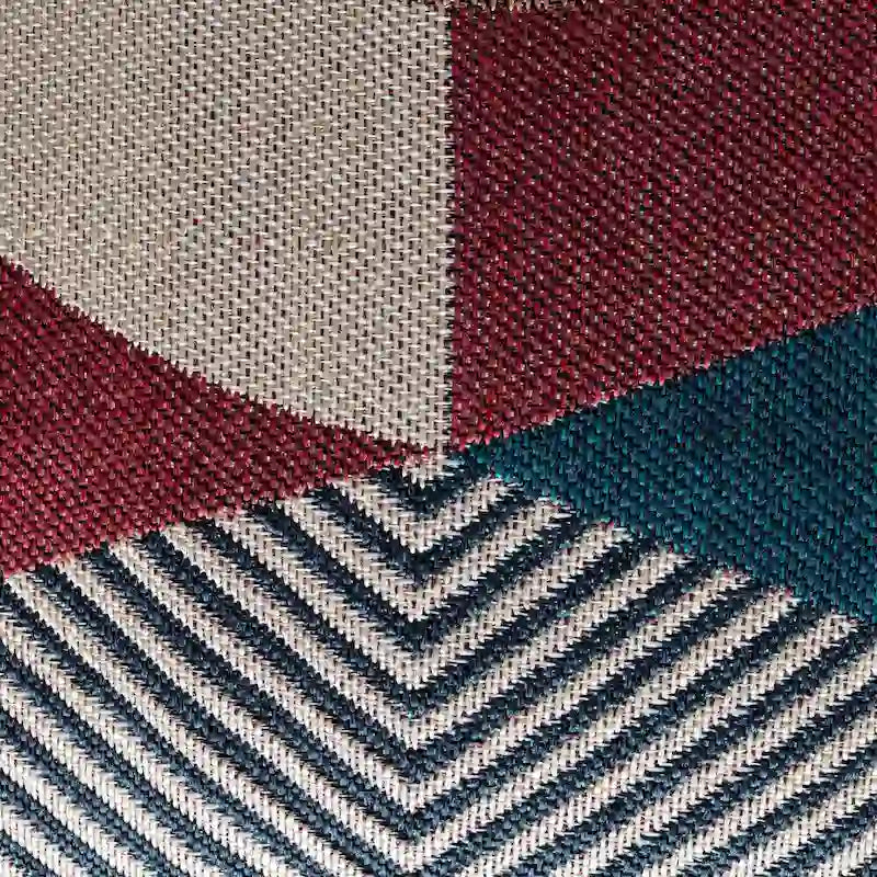Pouf poggiapiedi quadrato da interni/esterni 18 x 18 x 18