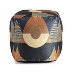 Pouf poggiapiedi quadrato da interni/esterni 18 x 18 x 18