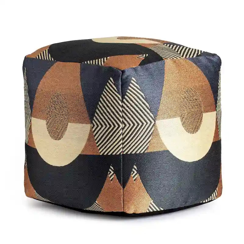 Pouf poggiapiedi quadrato da interni/esterni 18 x 18 x 18