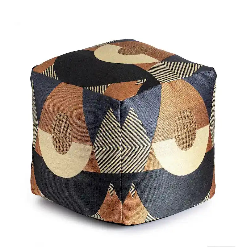 Pouf poggiapiedi quadrato da interni/esterni 18 x 18 x 18