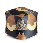 Pouf poggiapiedi quadrato da interni/esterni 18 x 18 x 18