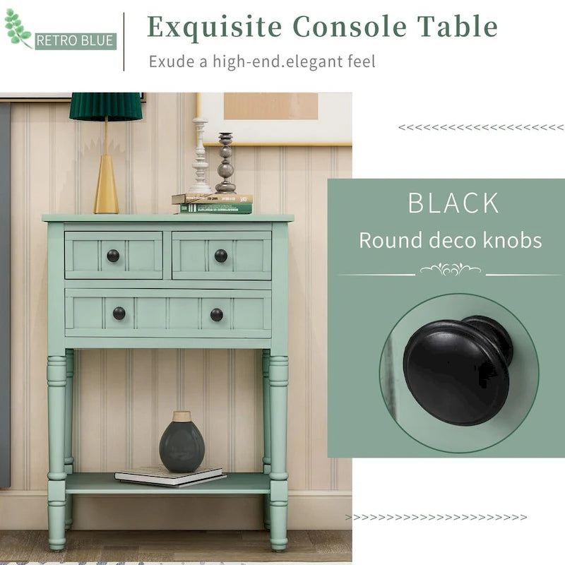 Console con 3 cassetti e ripiano inferiore
