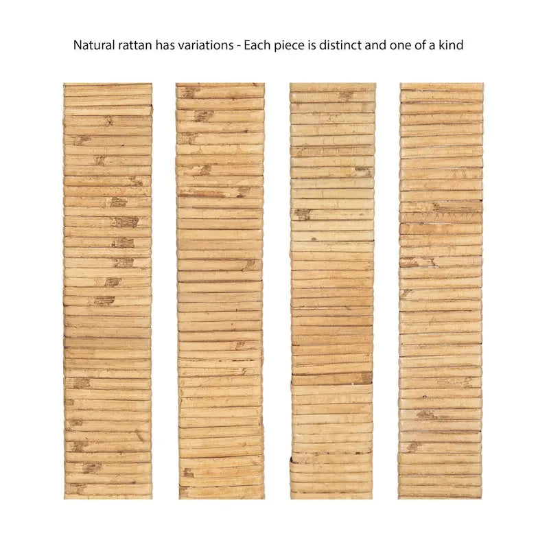 Tavolino portabevande in rattan - 9x9x22